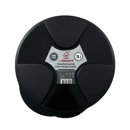 Ёмкость пластиковая чёрная EvaHomeart 1 л