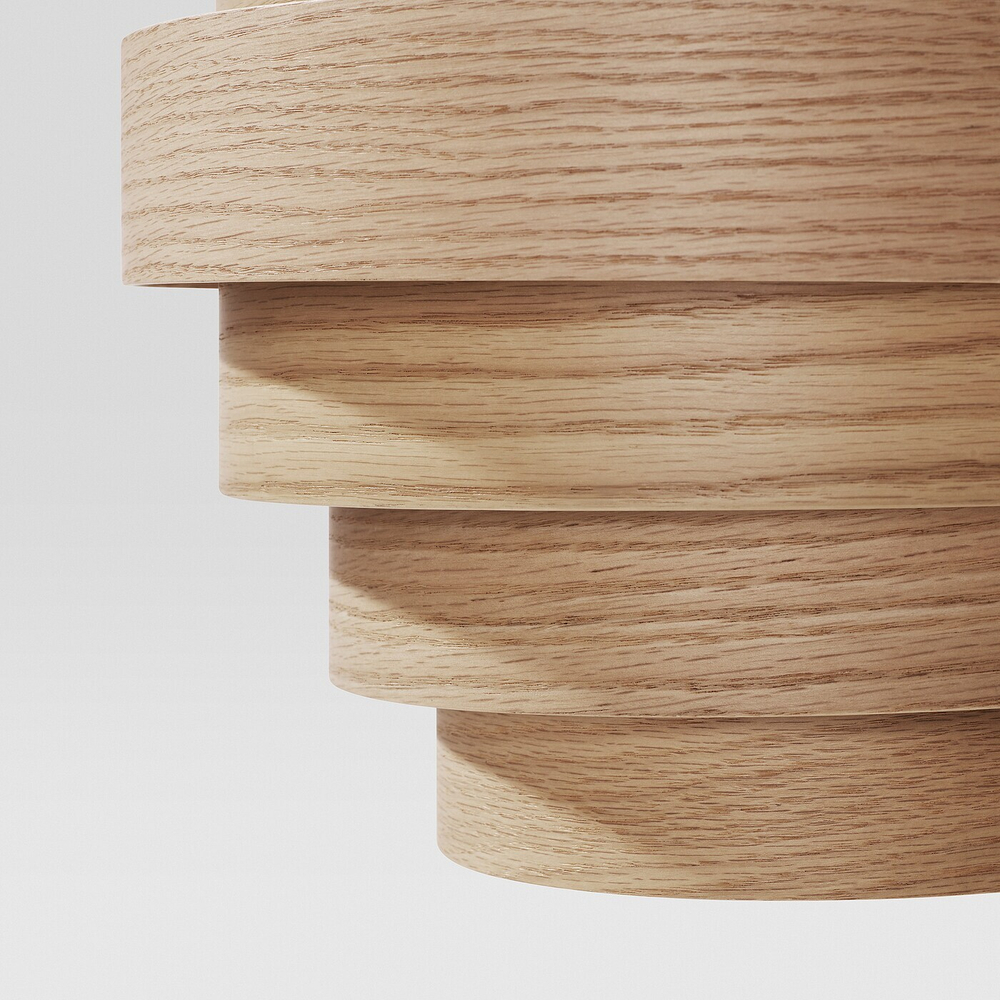 Люстра IKEA DYKARKLOCKA / HEMMA (ДИКАРКЛОКА / ХЕММА), Дуб / черный, 40 см