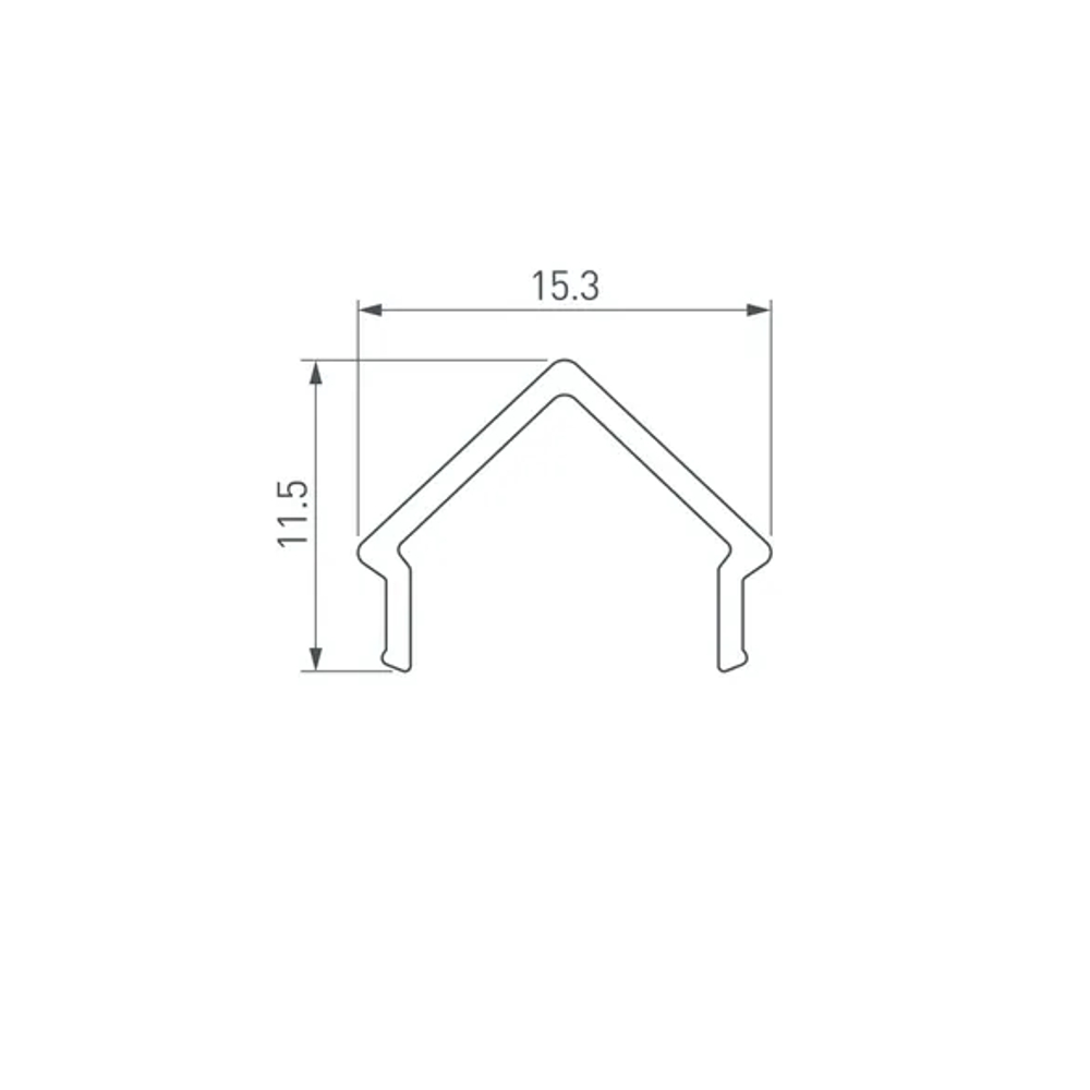Экран ARH-DECORE-S12 Square Clear (Arlight, Пластик) 023908