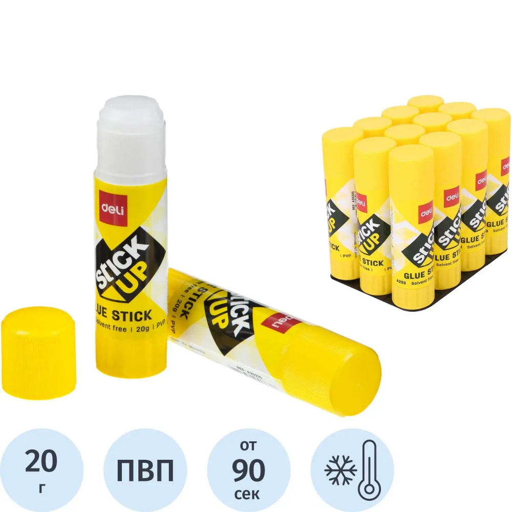 Клей-карандаш 20г Deli Stick UP EA20210 ПВП