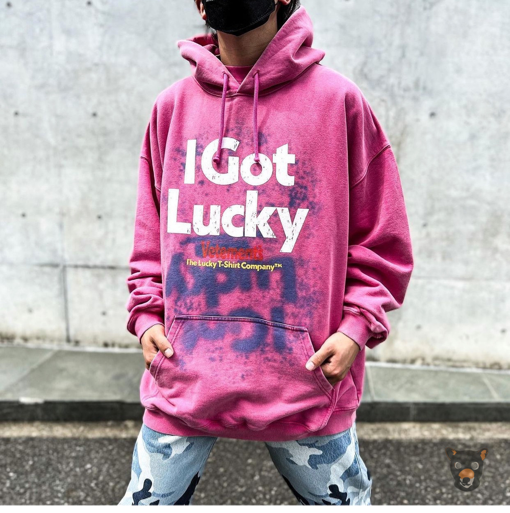 Худи Vetements "I got lucky"