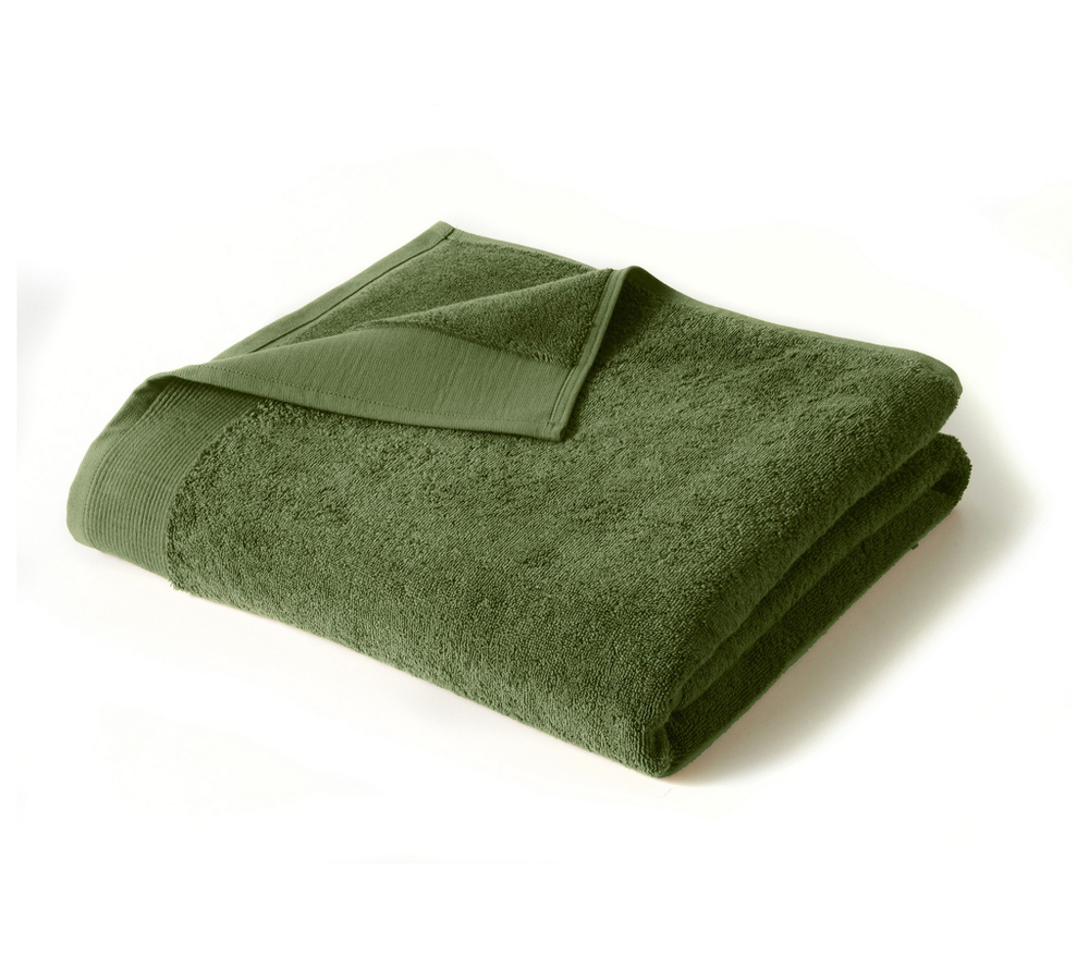 Полотенце 55x110 Blanc des Vosges Uni Foret foret зеленое