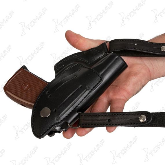 Кобура опер. под ПМ гориз. на резинке черная (HS-ОК-2/2bl) Helios