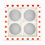 Коробка для 4 конфет с окном, со скретч-слоем 10,5*10,5*3,5 см