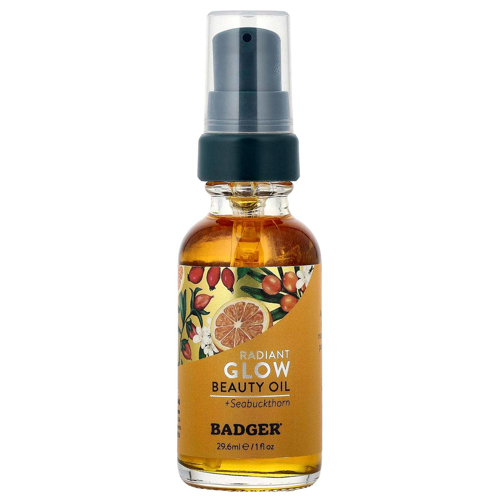 Badger, Face Care, масло для лица из облепихи, для нормальной / сухой кожи, 29,5 мл (1 жидк. унц.)