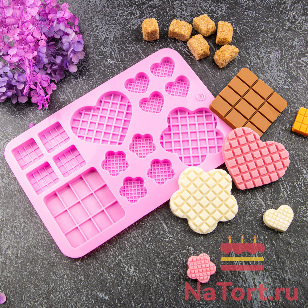 Форма силиконовая «Шоколадный микс» 15 ячеек