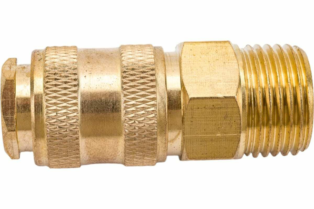 Разъемное соединение быстросъем мама - наружная резьба 1/2", латунь ECO AB-F/MT12