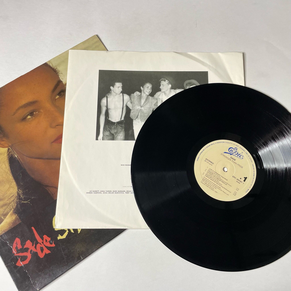 Винтажная виниловая пластинка LP Sade Stronger Than Pride (Spain 1988)