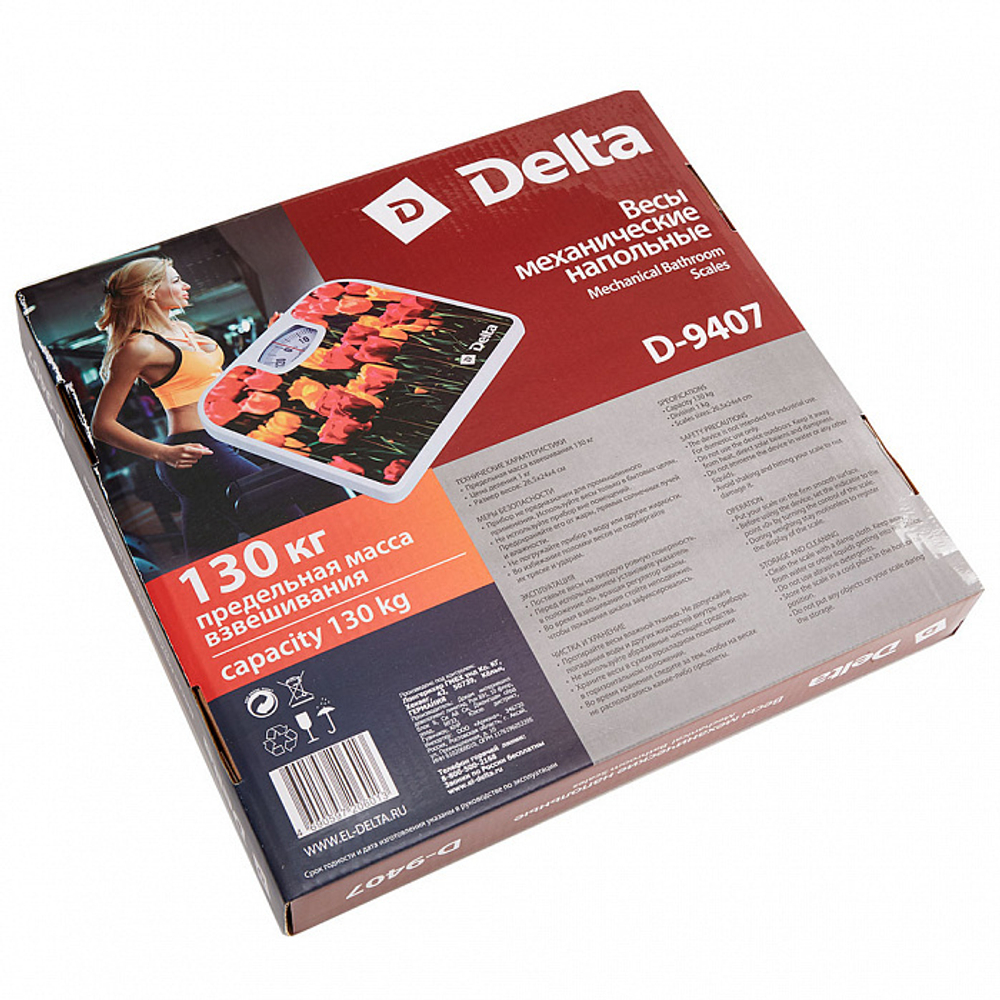 Весы напольные Delta D-9407 тюльпаны (механические)