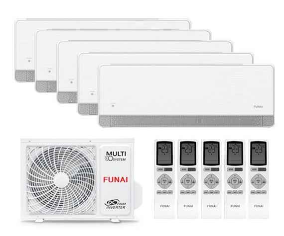 Мульти сплит-система Funai 5 x RAM-I-KMS30HP.W01/S / RAM-I-5OK120HP.01/U