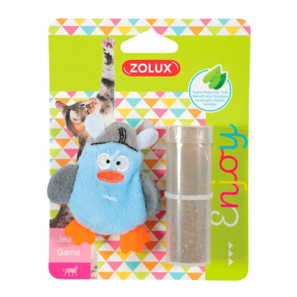 ZOLUX, Игрушка для кошек с кошачьей мятой в комплекте "Озадаченный пингвин", 7 см