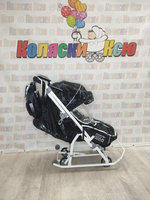 Санки-коляски Ника Детям Наши Детки 9 Черный