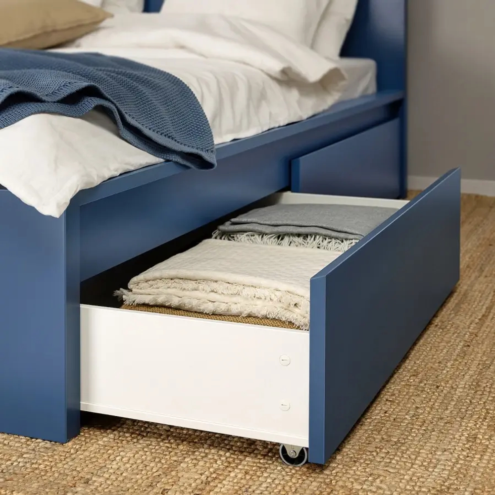 Контейнер для постельного белья - IKEA MALM/МАЛЬМ ИКЕА, синий
