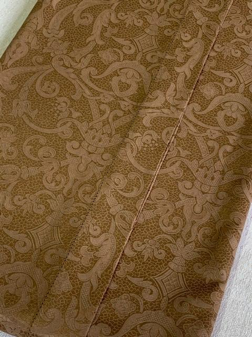 Скатерть 160х215 и 8 салфеток Gamba 9883 Tobacco табачная