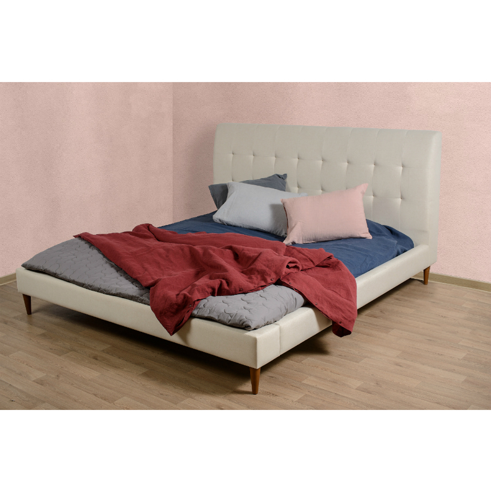 Простыня из стираного льна темно-синего цвета essential, 180х270 см