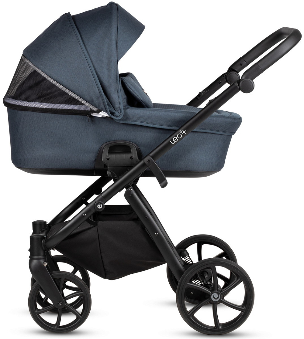 Детская коляска Tutis Leo 3 Plus 3 в 1 с автокреслом Elo Lux EduSky Black 1582211 India Ink