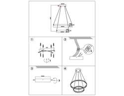 Ambrella Подвесной светодиодный светильник LineTech FL5865