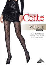 CONTE Vogue Колготки женские в ромбы с эффектом мелкой сетки