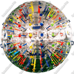 Светящийся зорб "Магический шар" ПВХ, диаметр 2.8 м