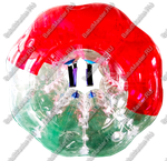 Бампербол «Прозрачно-красный» ПВХ, диаметр 1.8 м