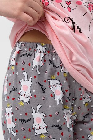 Пижама с брюками для девочки Королевишна детская короткий рукав