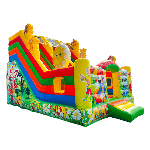 Надувной батут-горка «Славянский 2», 6x4x4.5 м