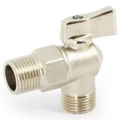 Кран Uni-Fitt Н 1/2 для подключения бачков/смесителей, никелированный