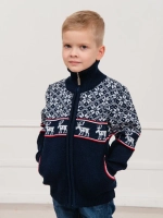 Кофта вязаная на молнии "Нордик"