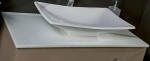 Столешница Armadi Art Solid Glass 100 прямая белая