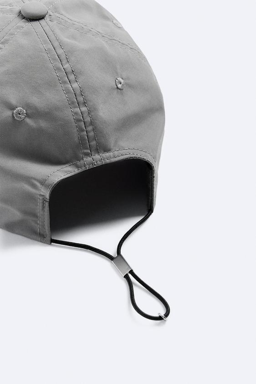 ZARA КЕПКА ИЗ ВЫСОКОТЕХНОЛОГИЧНОЙ ТКАНИ, СЕРЫЙ