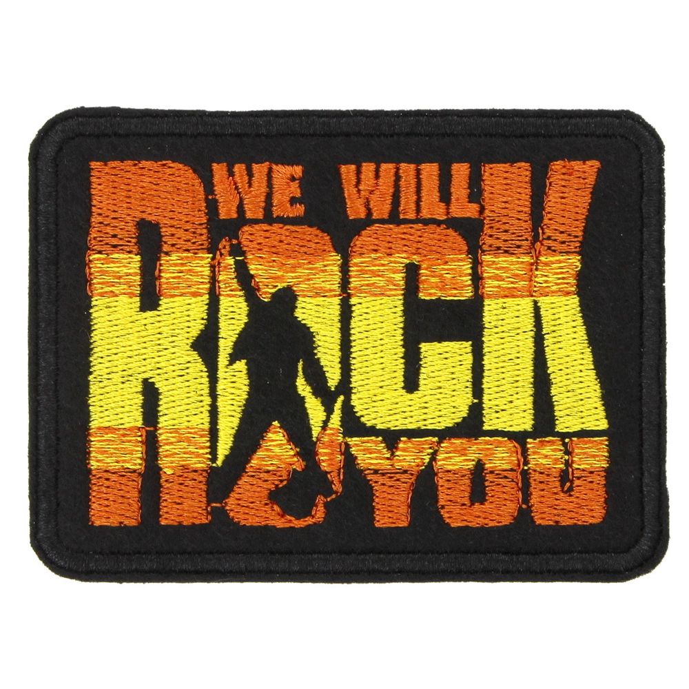 Нашивка с вышивкой группы Queen (We Will Rock You)