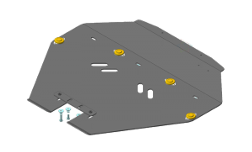 Усиленная защита Motodor картера двигателя, масляного фильтра, радиатора. 5 мм, алюминий. для Subaru Forester ST 2002-2005 арт.32229