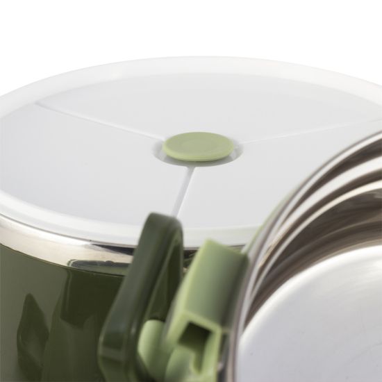 Ланч бокс двойной 1700 мл. Kamille KM 2136 пластик, нержавеющая сталь