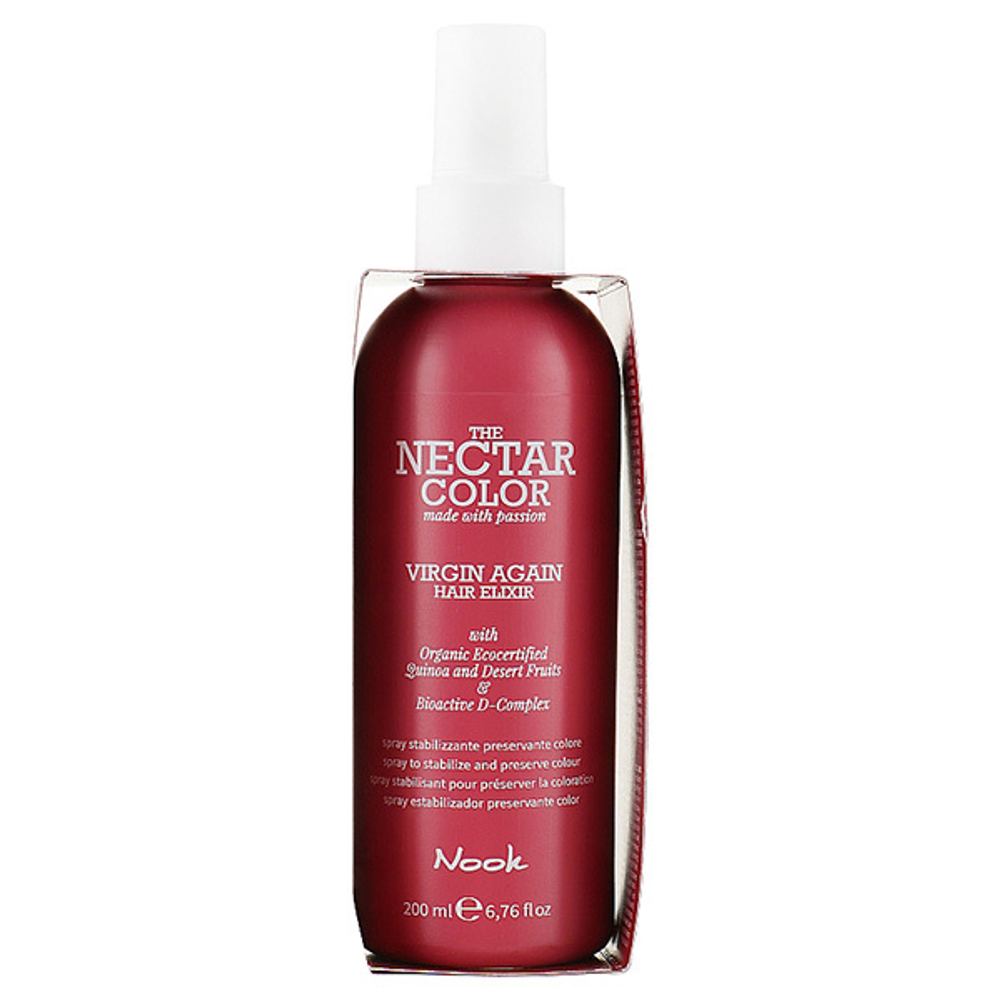 Спрей эликсир-бустер для стабилизации и сохранения цвета pH 4.5-5.0 Nook Nectar Color Virgin Again Sprey Booster 200мл