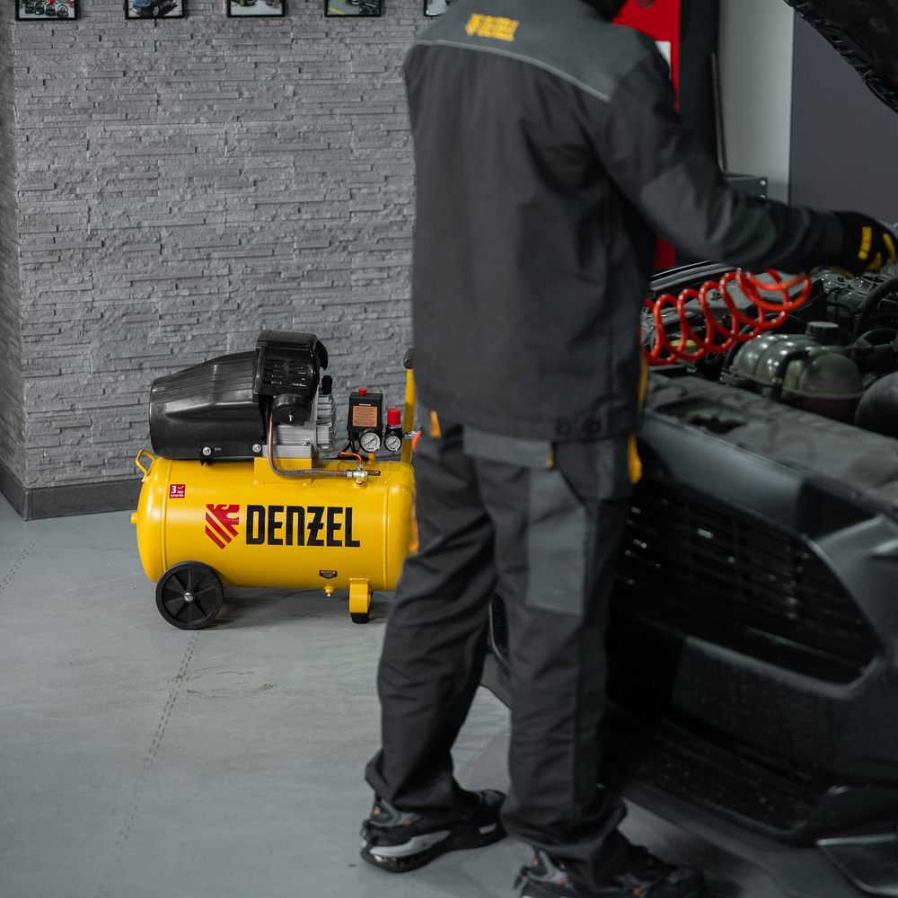 Компрессор воздушный прям. привод DCV1800/50, 1,8 кВт, 50 литров, 320 л/мин Denzel