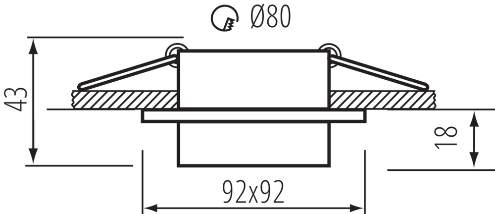 Встраиваемый точечный светильник LONVI DSO W/W