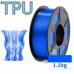 Пластик TPU\1.75\1.1кг\Прозрачный синий