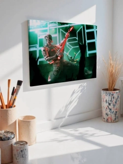 Картина на стену 40 X 50 Киборг гитарист