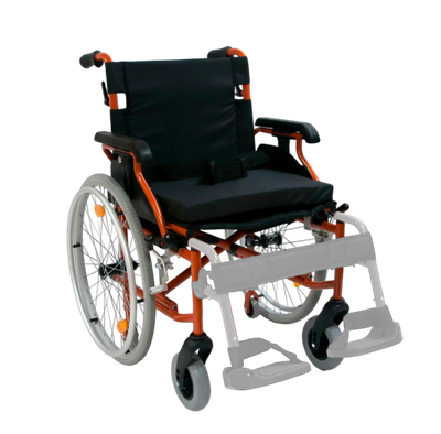 УЦЕНКА Кресло-коляска FS218LQ-51 с пневматическими колесами, с ручным приводом для лиц с большим весом прогулочная (для инвалидов и детей-инвалидов)