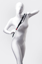 Черно-красный флоггер 45см ToyFa Anonymo 310004