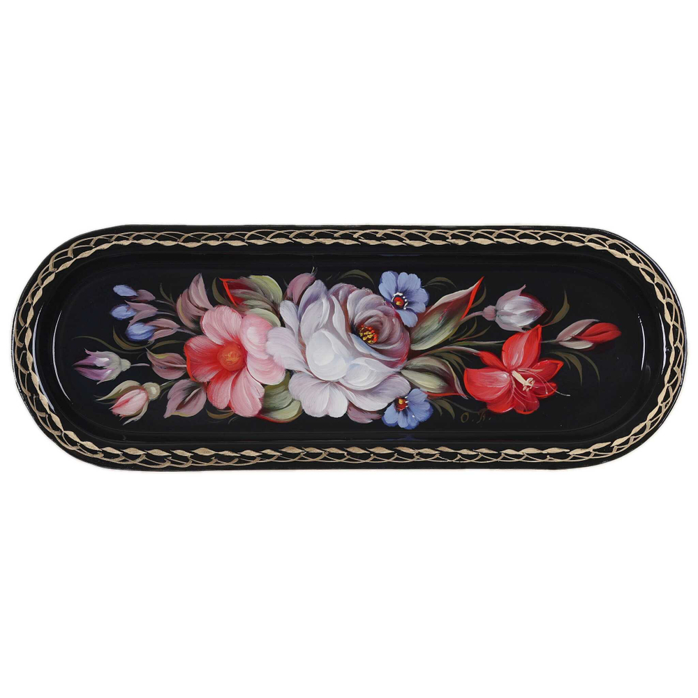 Zhostovo metal tray A4D070425355