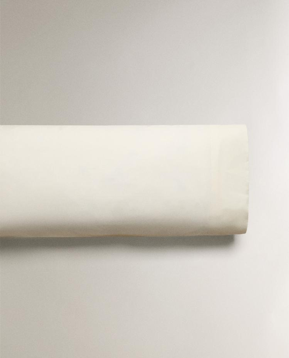 ZARA HOME (200 НИТЕЙ) НАВОЛОЧКА ИЗ ПЕРКАЛЯ, ВАНИЛЬНЫЙ