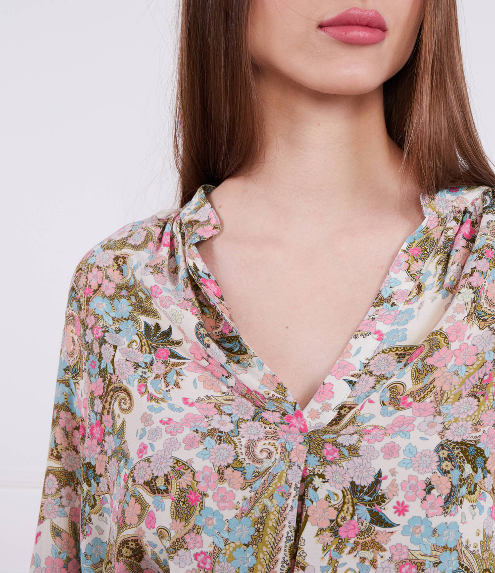 Блузка TINK SOFT YOKO FLOWER Zadig&amp;Voltaire - разноцветная(WWSH00510)