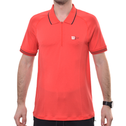 Мужское теннисное поло Wilson Series Seamless Polo - infrared