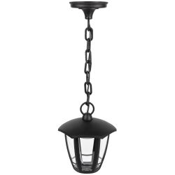 Садово-парковый светильник ЭРА ДСУ 07-8-002 Марсель 1 черный 6 гранный подвесной IP44 светодиодный 8Вт 3000K | Садово-парковые светильники