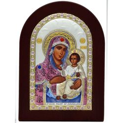 Иерусалимская Богоматерь. Икона в серебряном окладе.