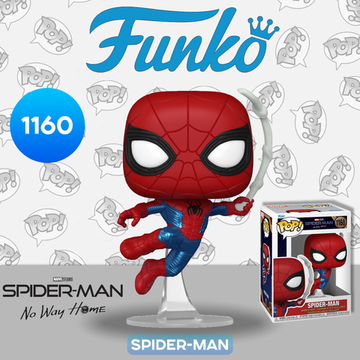 Фигурка Funko POP! Bobble Marvel Spider-Man No Way Home Spider-Man Finale Suit (1160) 67610 / Фигурка по мотивам фильма "Человек-паук: Нет пути домой", Человек-паук (Финальный костюм)