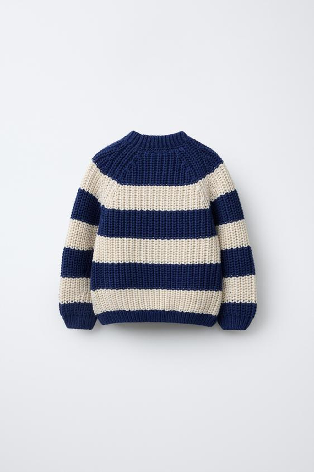 ZARA СВИТЕР В ПОЛОСКУ, ИНДИГО