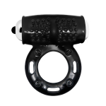 Черное эрекционное виброкольцо 3,8см Baile Power Ring BI-014355