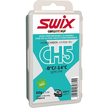 Парафин SWIX CH5X, (-8-14 C), Turquoise, 60 g